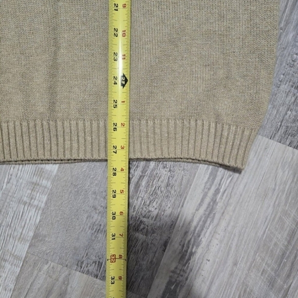 Tommy Hilfiger Knitted Sweater Unisex Size XL Retro 90s Y2K Beige Cotton - Picture 9 of 11